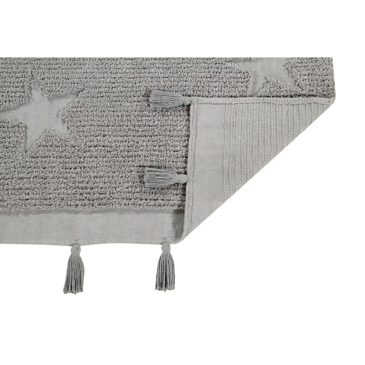 Dywan Bawełniany Hippy Stars Grey 120x175 cm Lorena Canals