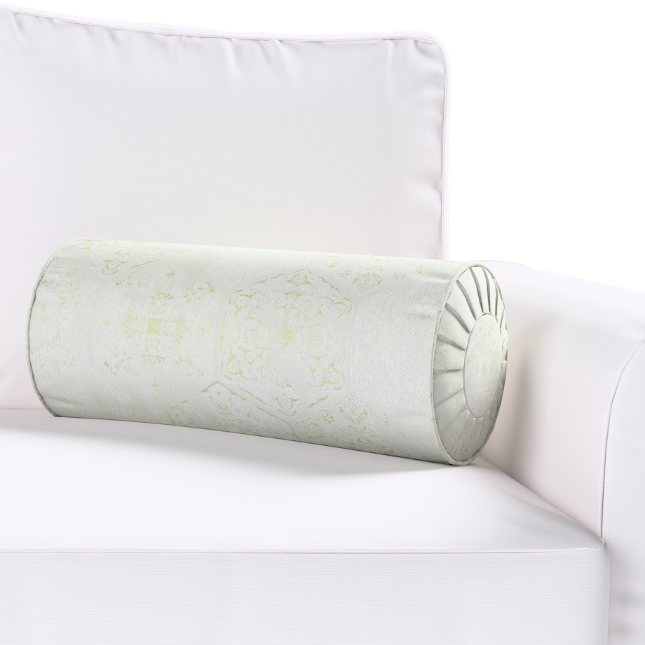 Poduszka wałek z zakładkami, zielony ornament, Ø20 x 50 cm, Christmas