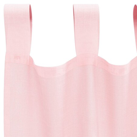 vidaXL Zasłony woalowe z pętelkami 2 szt. Jasnoróżowe 140x225 cm