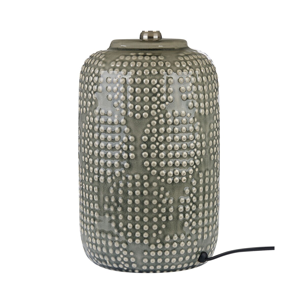 Lampa stołowa ceramiczna szara MUSSEL