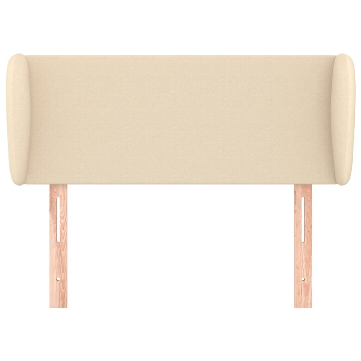 vidaXL Zagłówek uszak, kremowy, 83x23x78/88 cm, tkanina