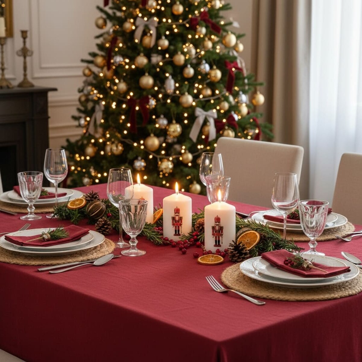 Zestaw świec świątecznych 3 szt. – Dziadek do Orzechów, idealne na prezent