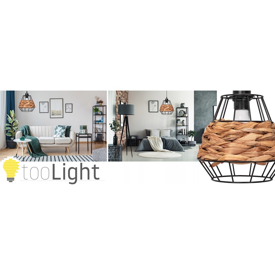 Lampa Wisząca Sufitowa Natural Pleciona E27 Boho