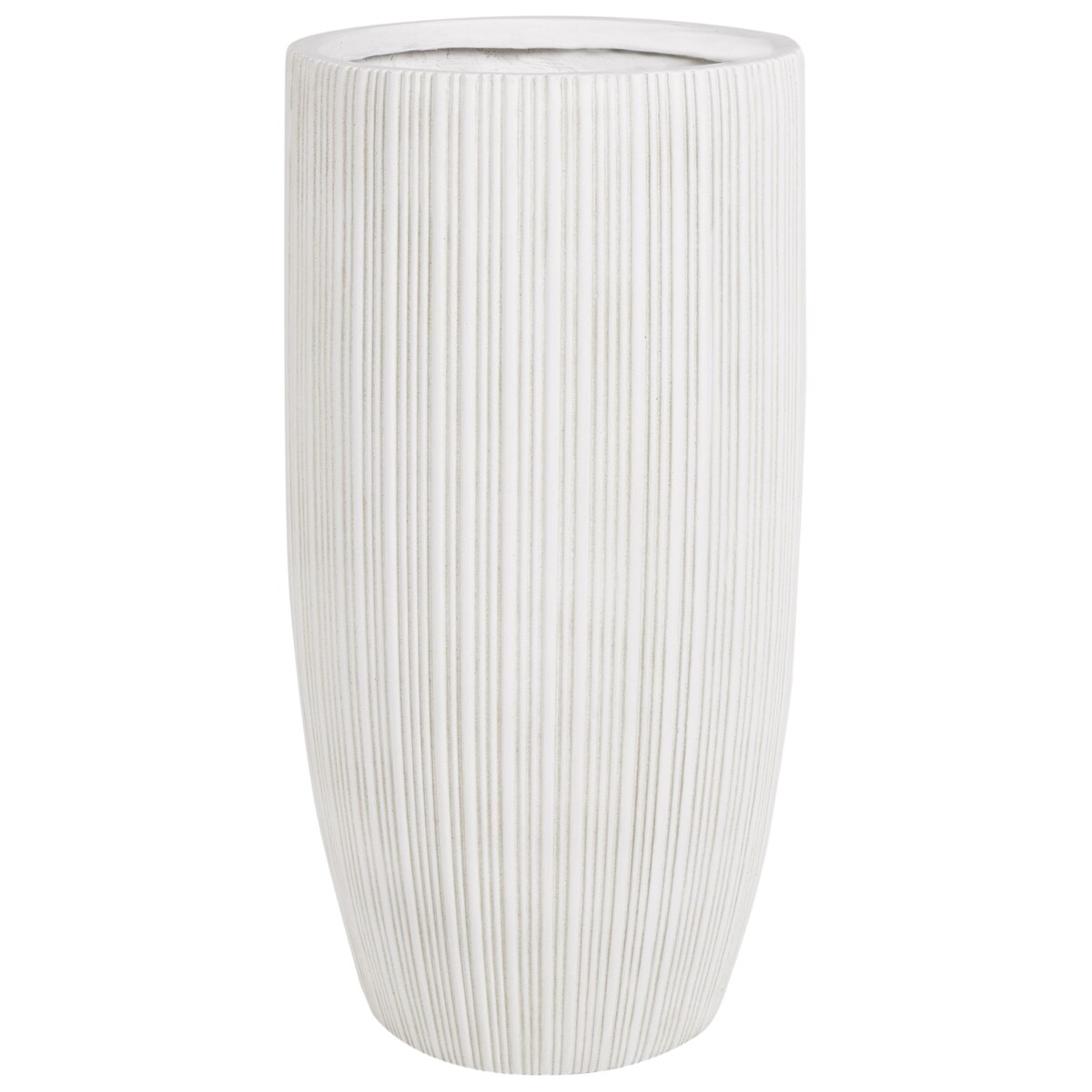 Doniczka 35 x 35 x 70 cm beżowa ZELKOVA