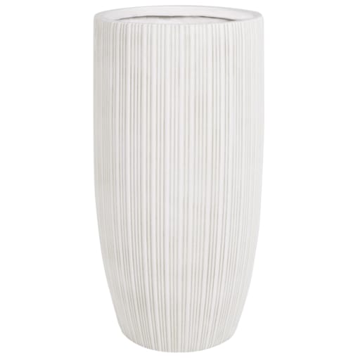 Doniczka 35 x 35 x 70 cm beżowa ZELKOVA