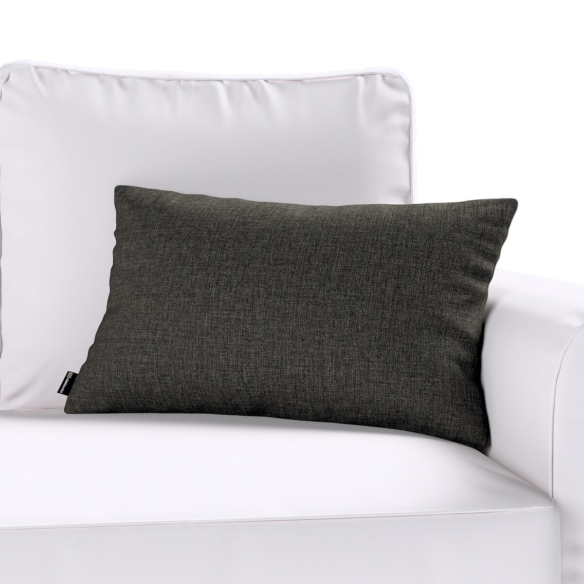 Poszewka Kinga na poduszkę prostokątną 60x40 brązowo-szary