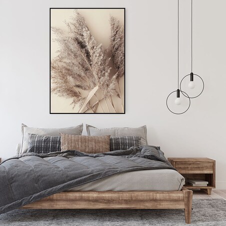 plakat trawa pampasowa beż 70x100 cm