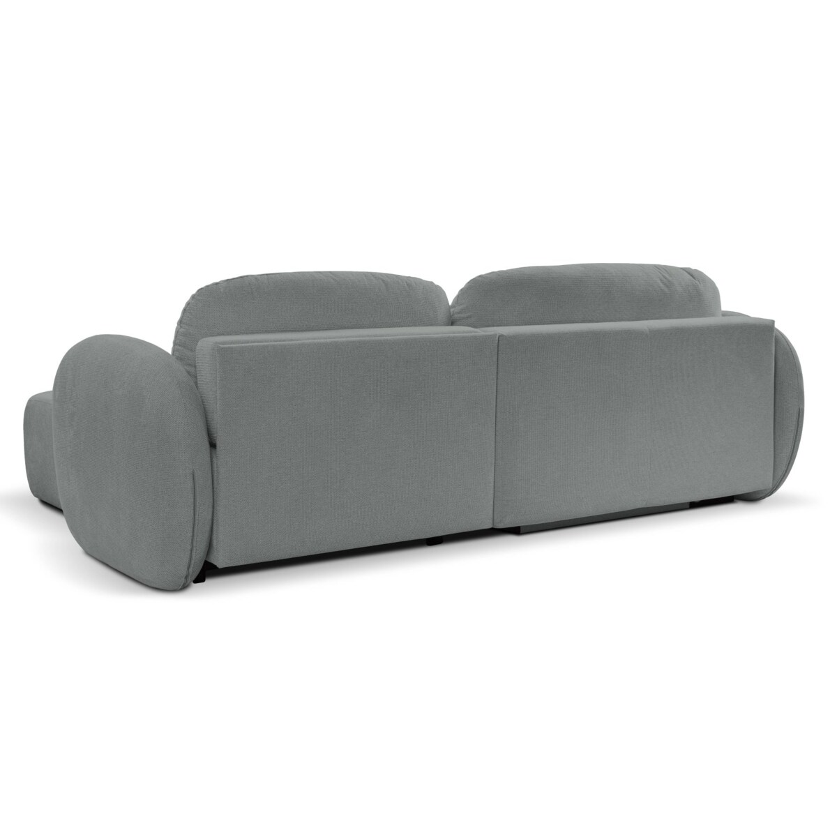 Nowoczesny narożnik rozkładany OLIVIO prawy - ciemnoszary