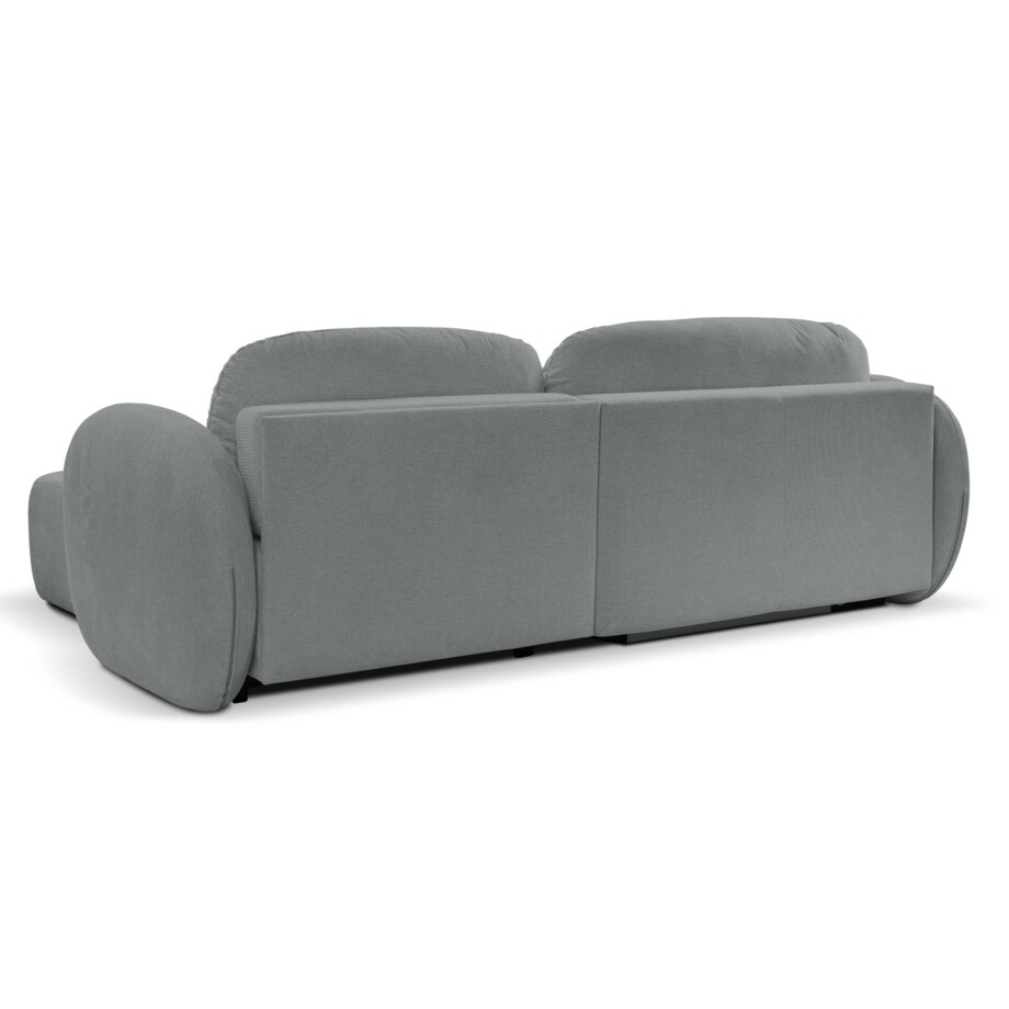 Nowoczesny narożnik rozkładany OLIVIO prawy - ciemnoszary