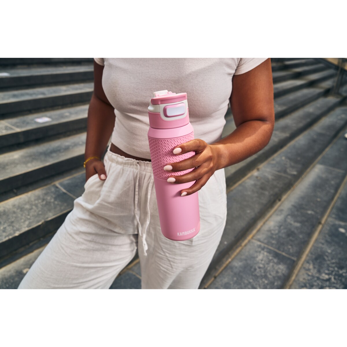Butelka termiczna termos Elton Insulated 1000ml Pink Ambition