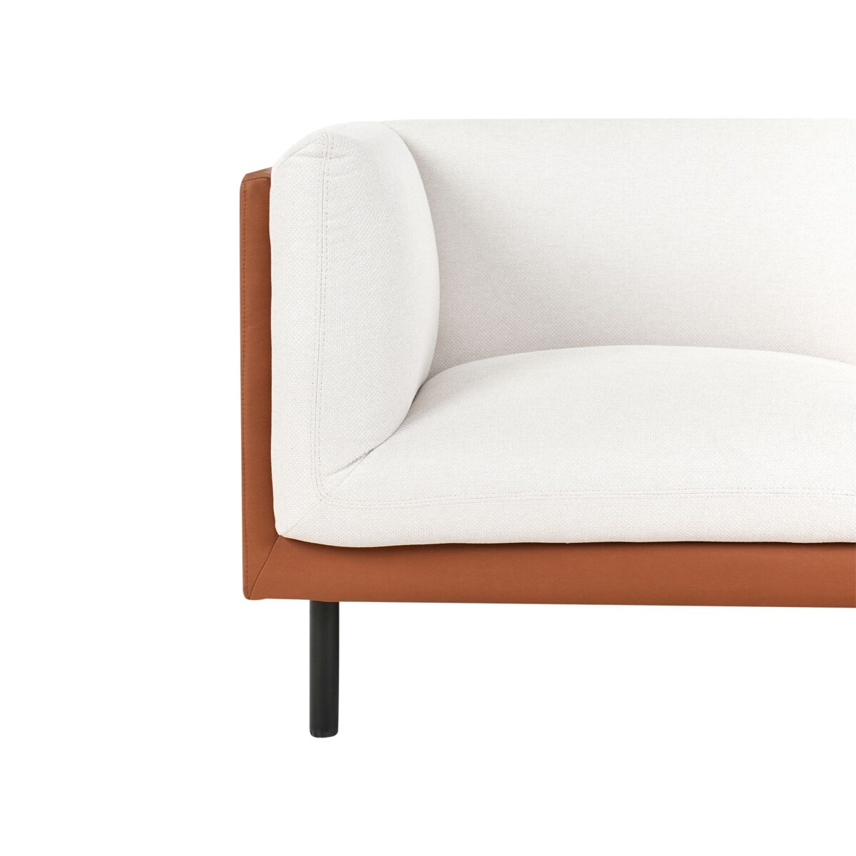 Sofa VORGOD Złamana biel dla 3 osób