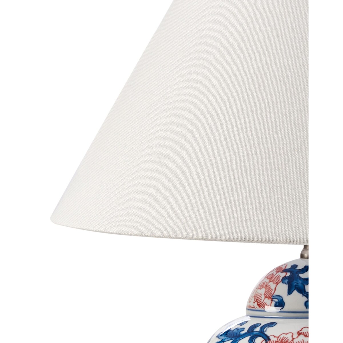 Lampa stołowa VERUSA Porcelana Biały/ niebieski