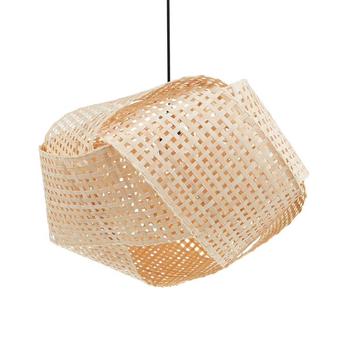 Lampa wisząca bambusowa naturalna HALIL