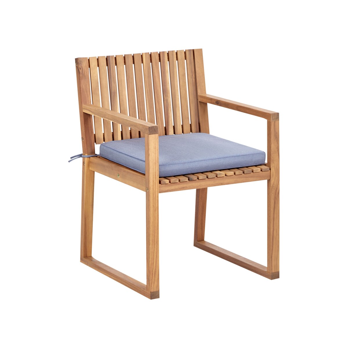 Zestaw ogrodowy dla 8 osób SASSARI II z poduszkami Certyfikowane drewno akacjowe Niebieski