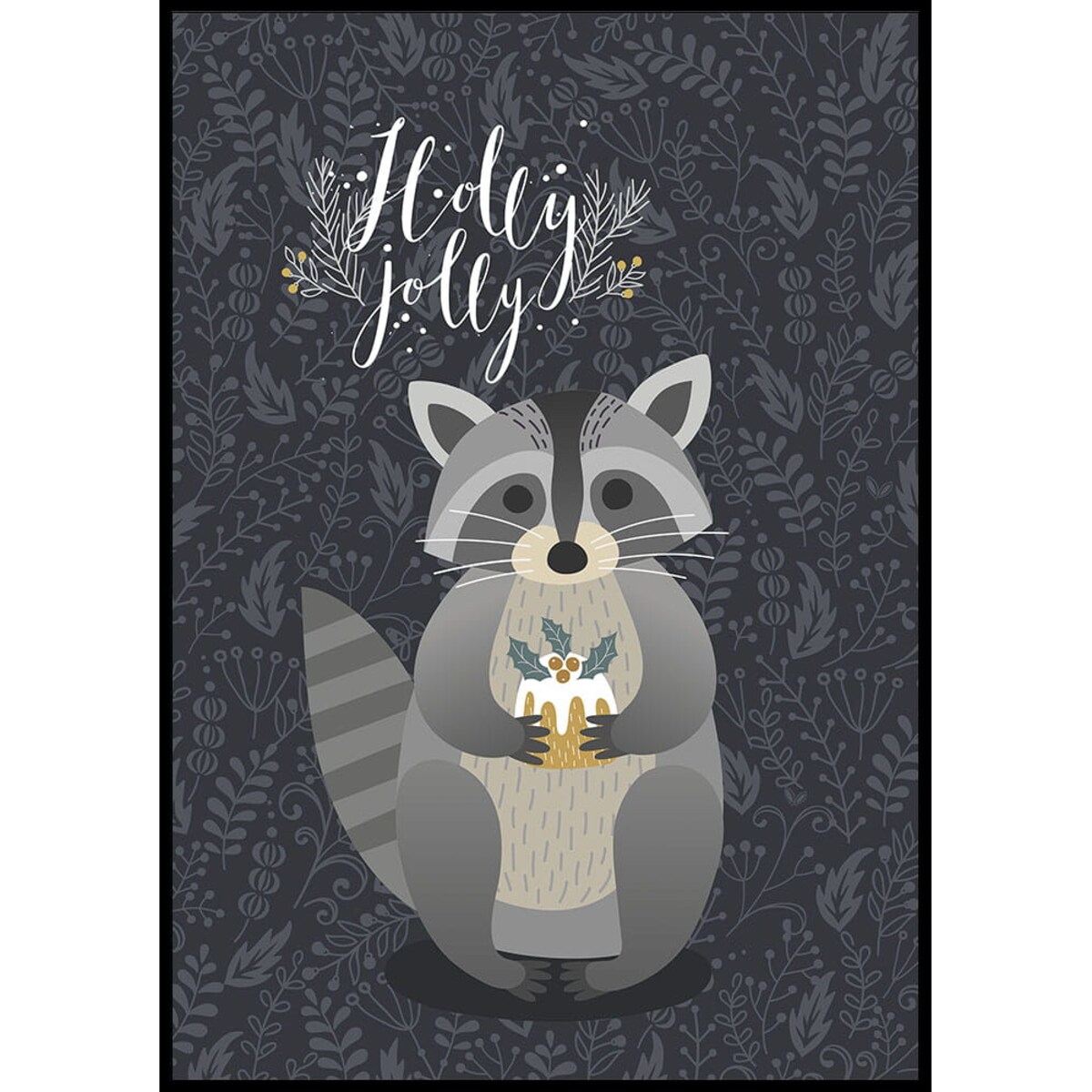 plakat świąteczny szop pracz 30x40 cm