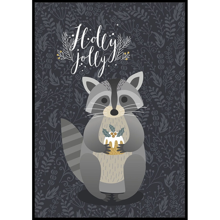 plakat świąteczny szop pracz 30x40 cm