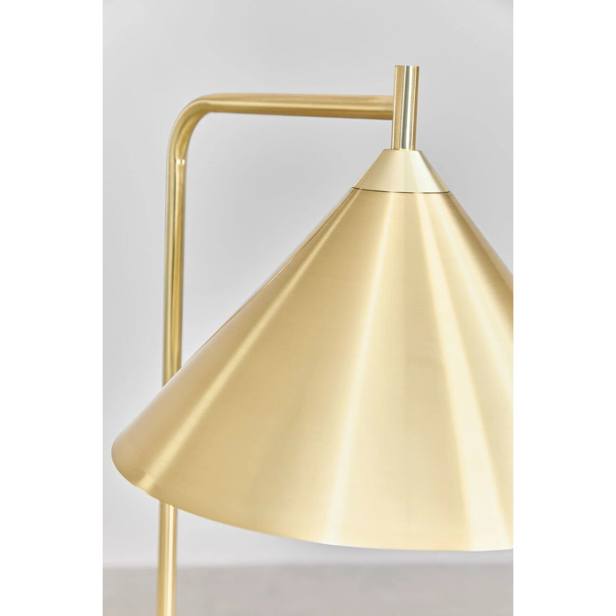 Metalowa lampa podłogowa złota Cambrea 150 cm