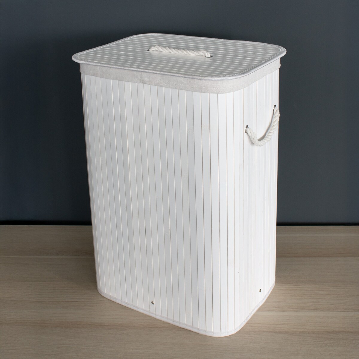 Kosz na pranie 60x40x30 cm 72 litry LAVAGG biały