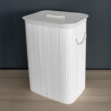 Kosz na pranie 60x40x30 cm 72 litry LAVAGG biały