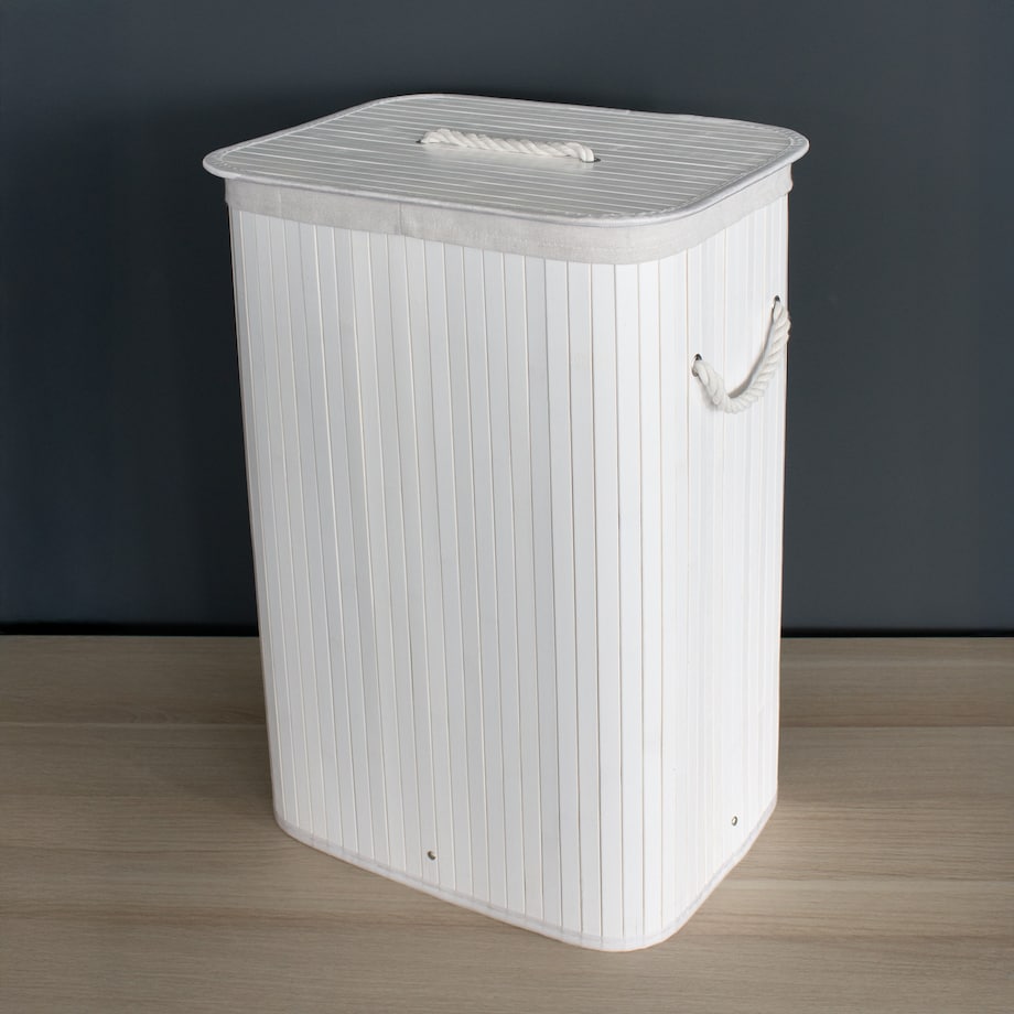 Kosz na pranie 60x40x30 cm 72 litry LAVAGG biały