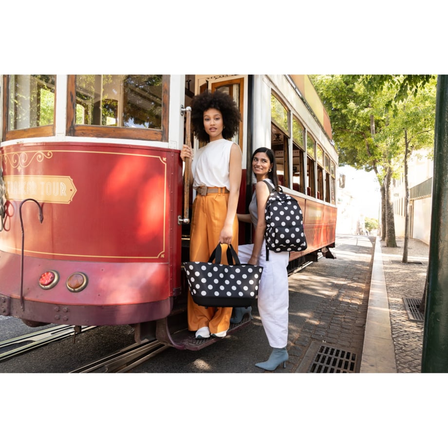 Torba SHOPPINGBASKET, dots white