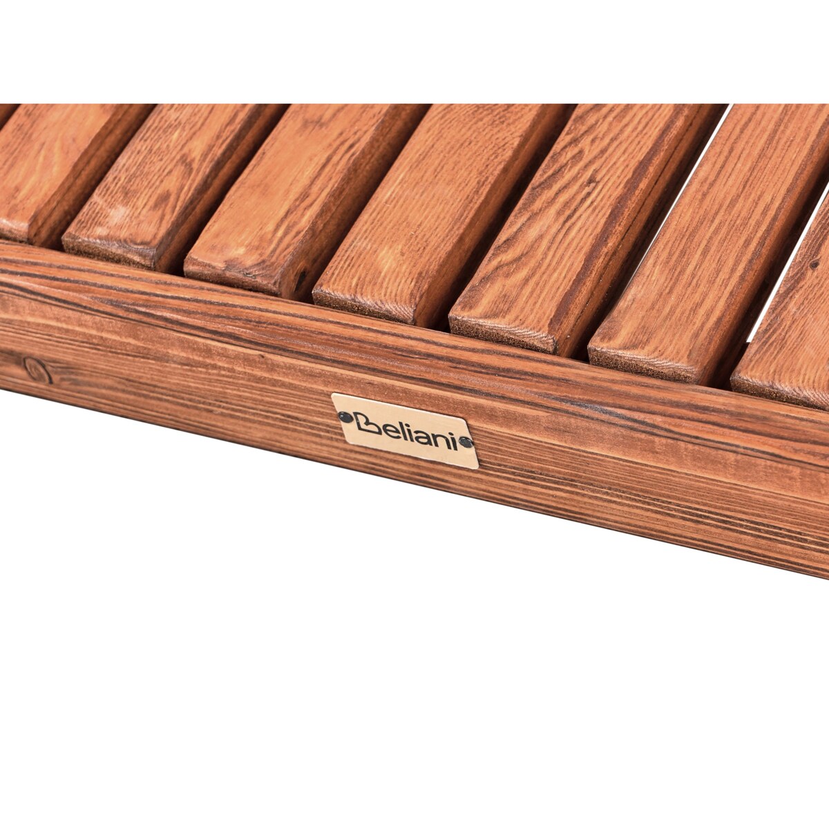 Leżak ogrodowy drewniany brązowy TANARO