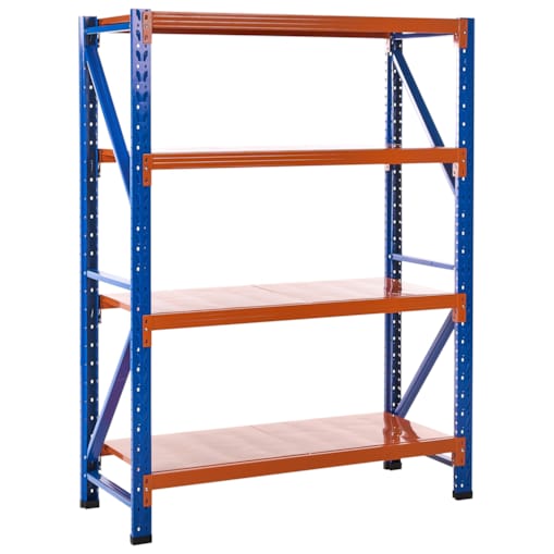 Regał magazynowy FIUGGI Metal 150 cm 60 cm Pomarańczowy