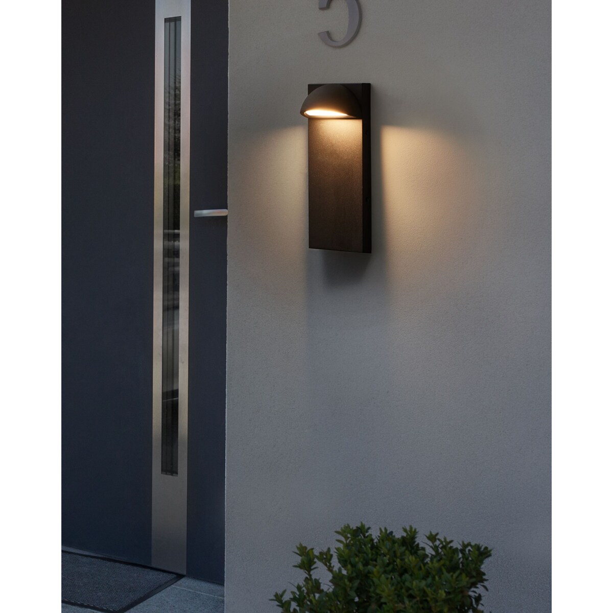 Lampa ścienna ogrodowa LED SAJUR Czarny