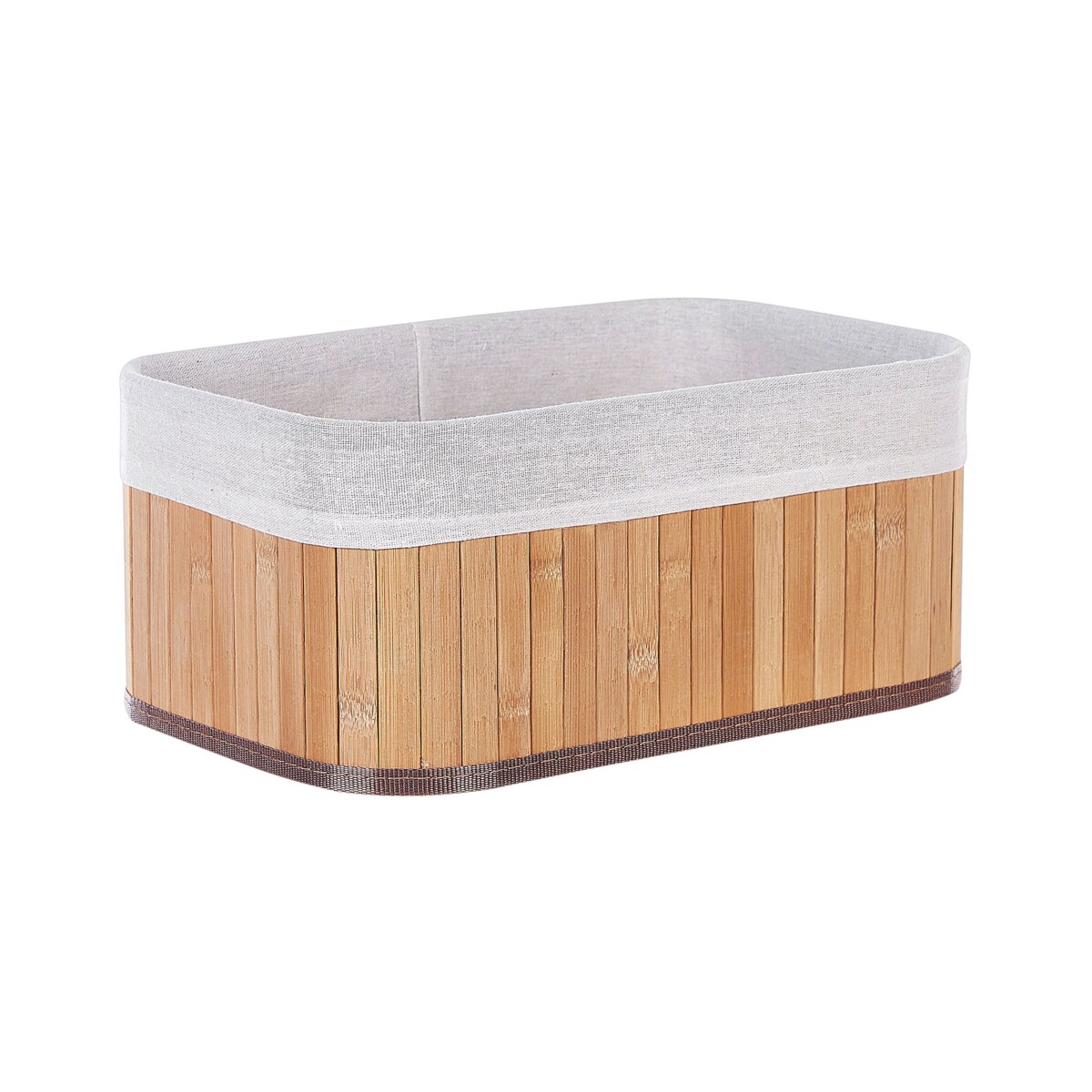 Zestaw 5 koszy bambusowych jasne drewno TALPE