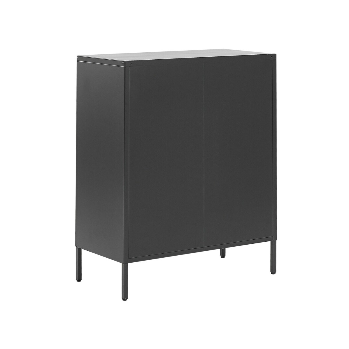 Szafka dwudrzwiowa metalowa czarna WAKATIPU