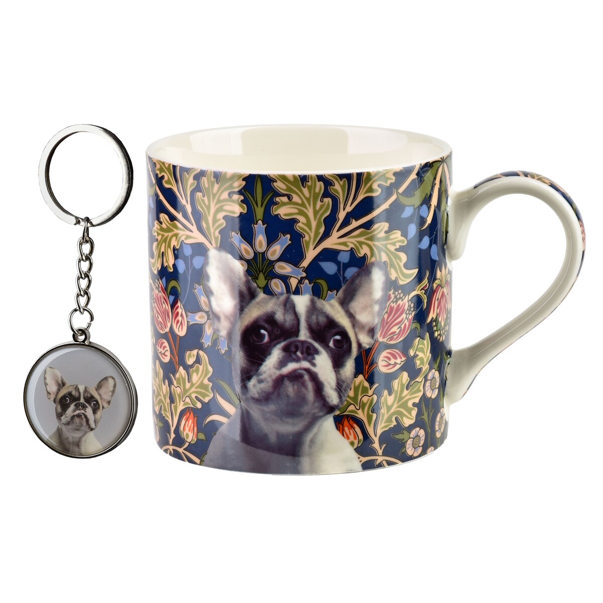 Kubek porcelanowy z brelokiem NOYA Buldog Francuski