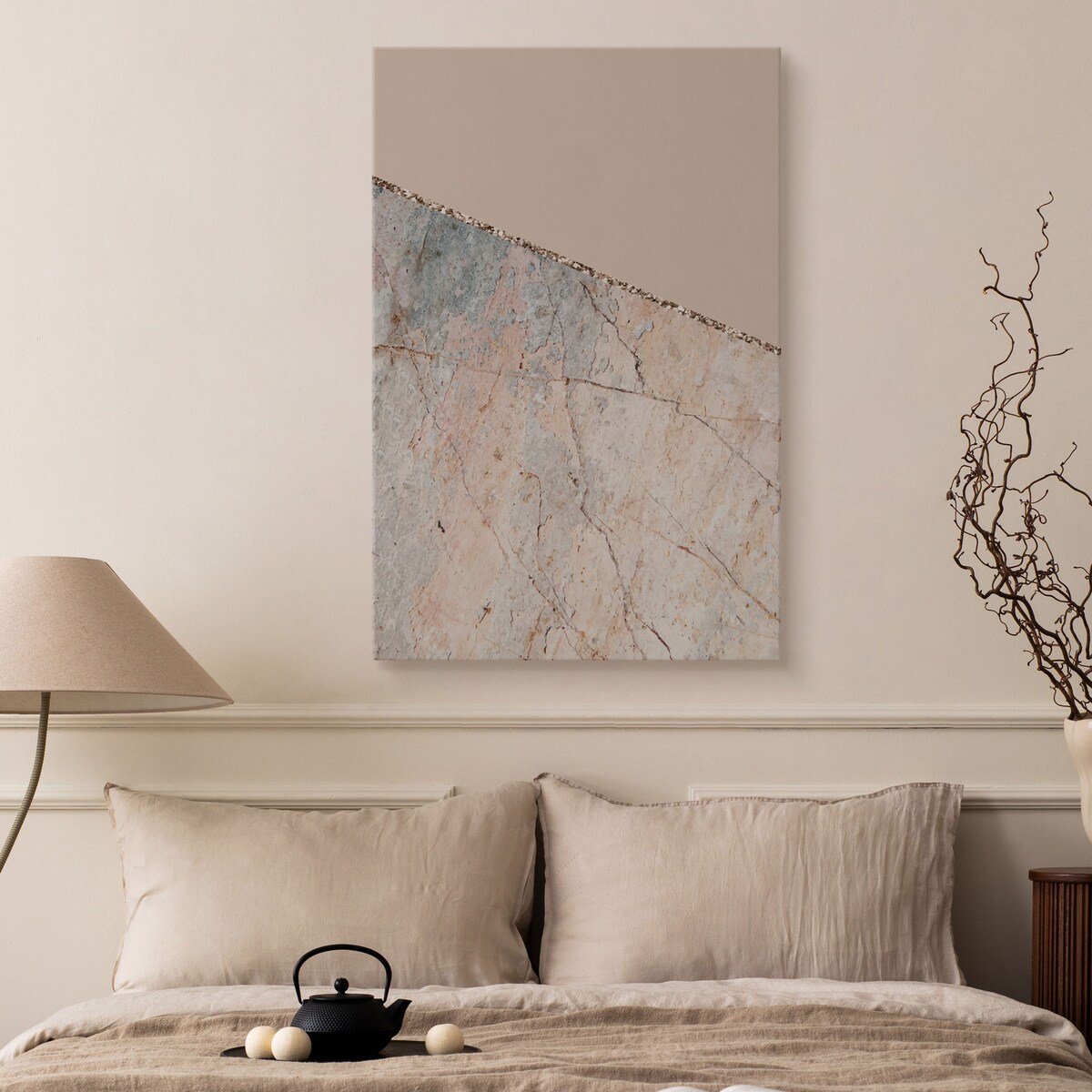 OBRAZ MARMUR ABSTRAKCJA PASTELE STYL GLAMOUR 30x40cm