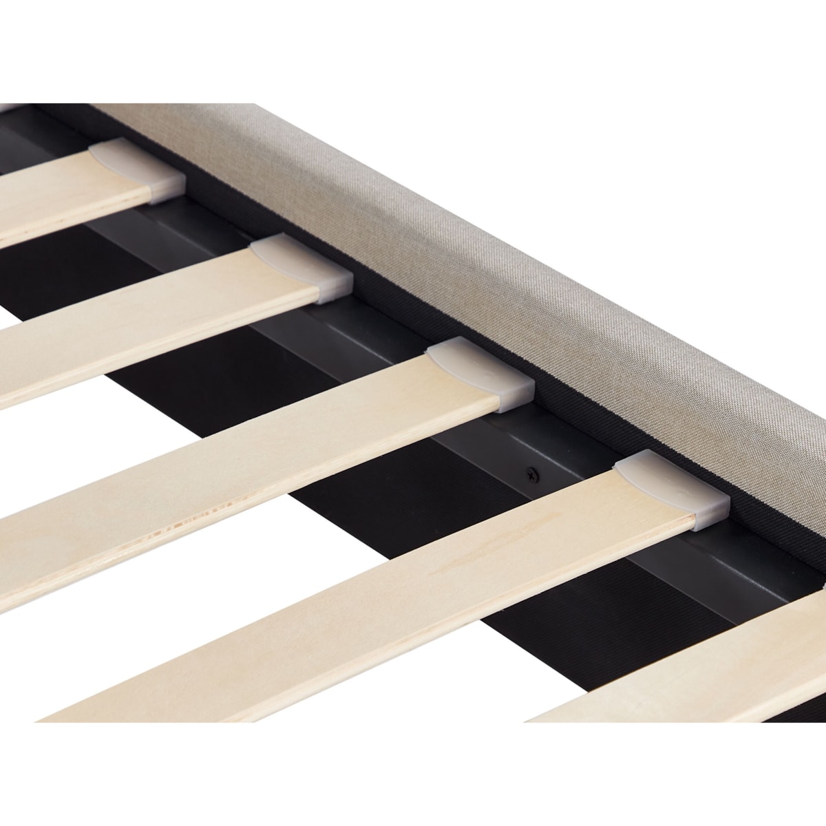 Łóżko tapicerowane 180 x 200 cm beżowe RENNES