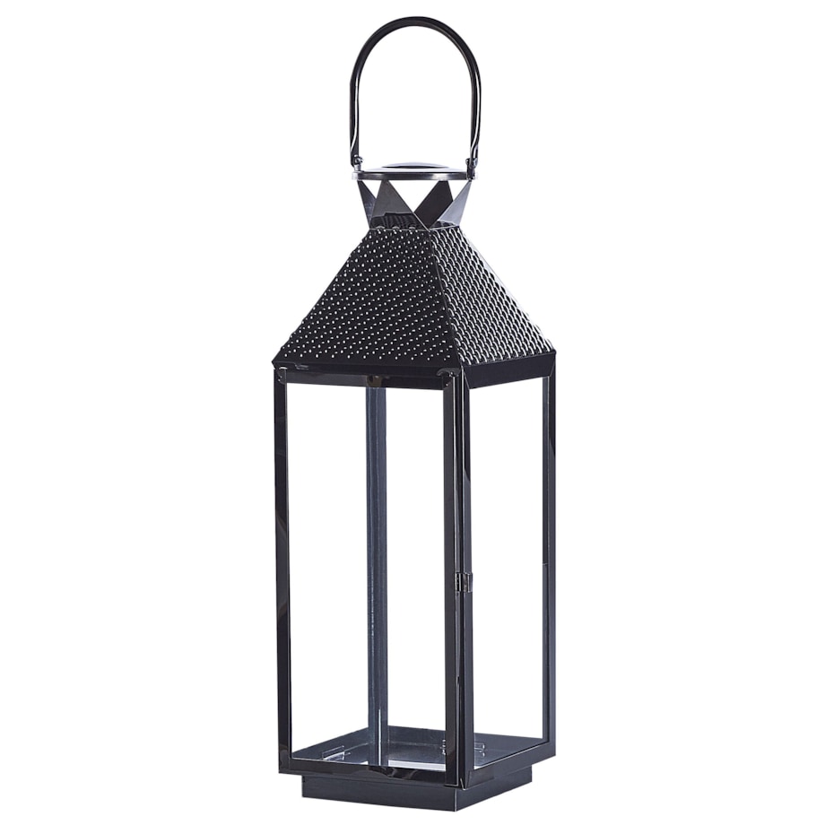 Lampion stalowy 54 cm czarny BALI