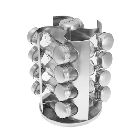 Zestaw pojemników na przyprawy 17 elementów przyprawnik KINGHOFF