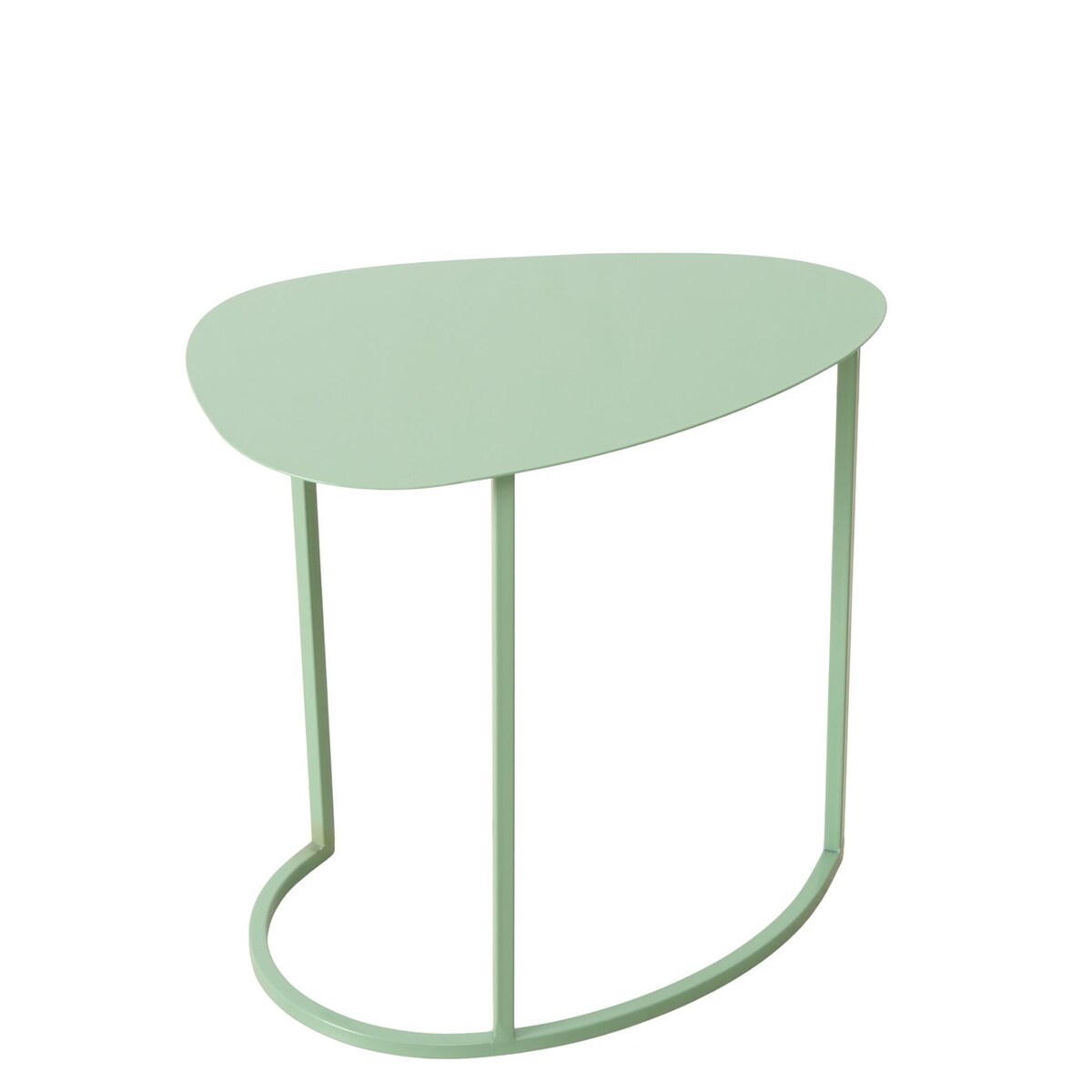 Zestaw dwóch stolików kawowych JERRY, łezka, metalowych