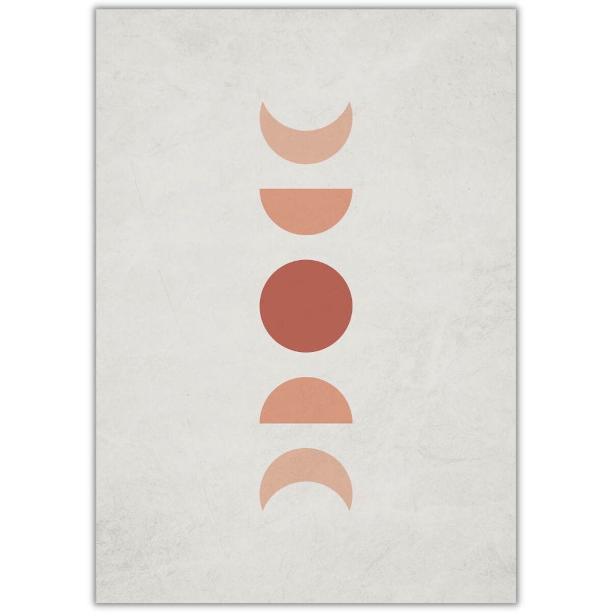 plakat geometric moon 3 21x30 cm