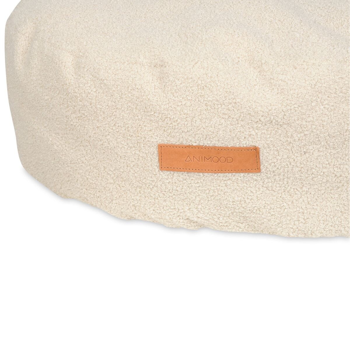 Animood Pufa Coco rozmiar: uniwersalny, kolor: jasny beż, materiał:boucle