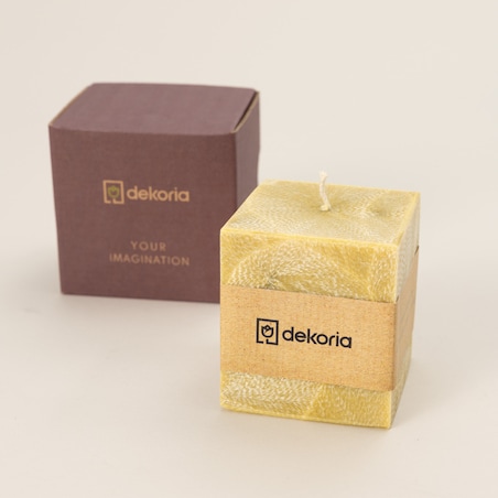 Świeca zapachowa palmowa kostka Your Imagination, 7,5x7,5x8,5 cm