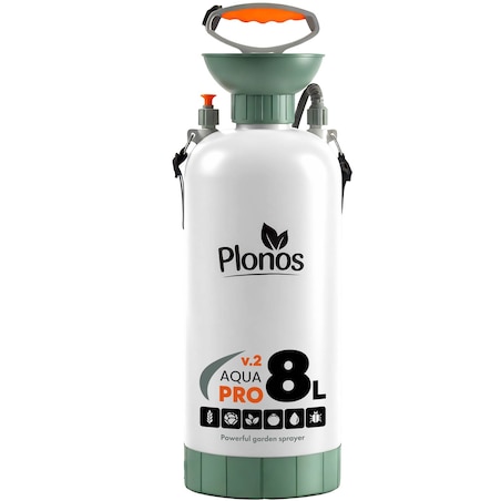 Opryskiwacz ciśnieniowy ręczny Plonos PL-606 duży 8l ogrodowy regulowana lanca dysza