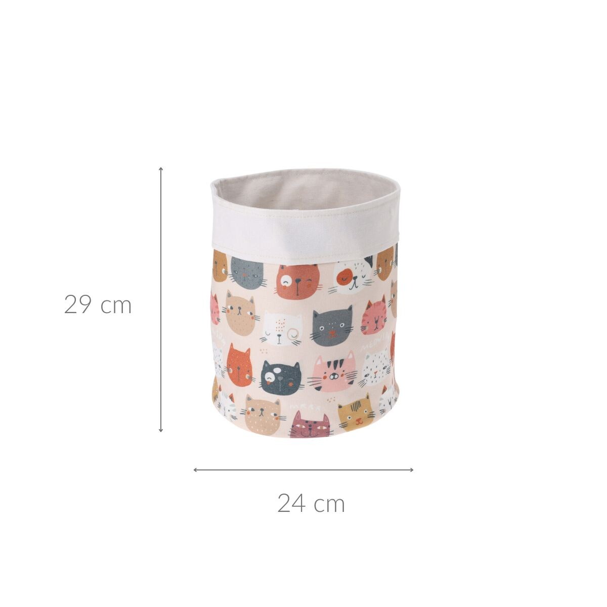 Kosz na pranie do pokoju dziecięcego, Ø 24 x 29 cm