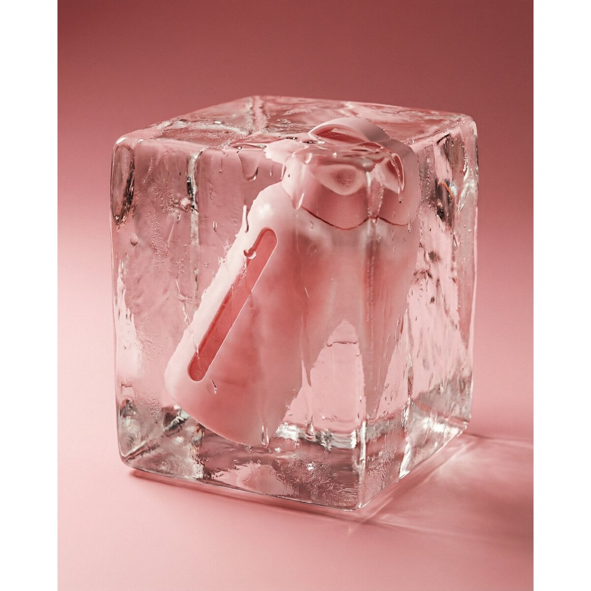 MUUKI DAILY BOTTLE szklana butelka na wodę 720 ml, Marshmallow