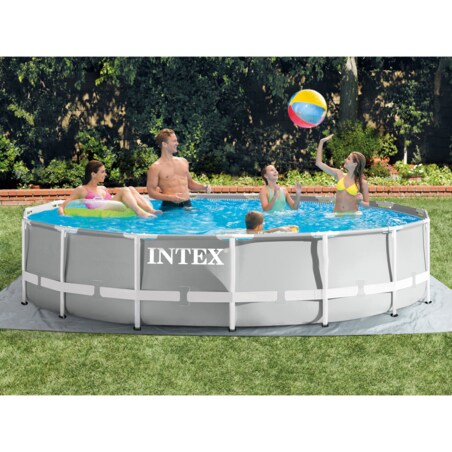 Basen ogrodowy stelażowy 457x107 Intex zestaw 21w1