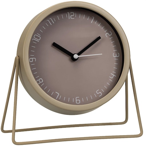 Metalowy zegar biurkowy STILLA, Ø 19 cm