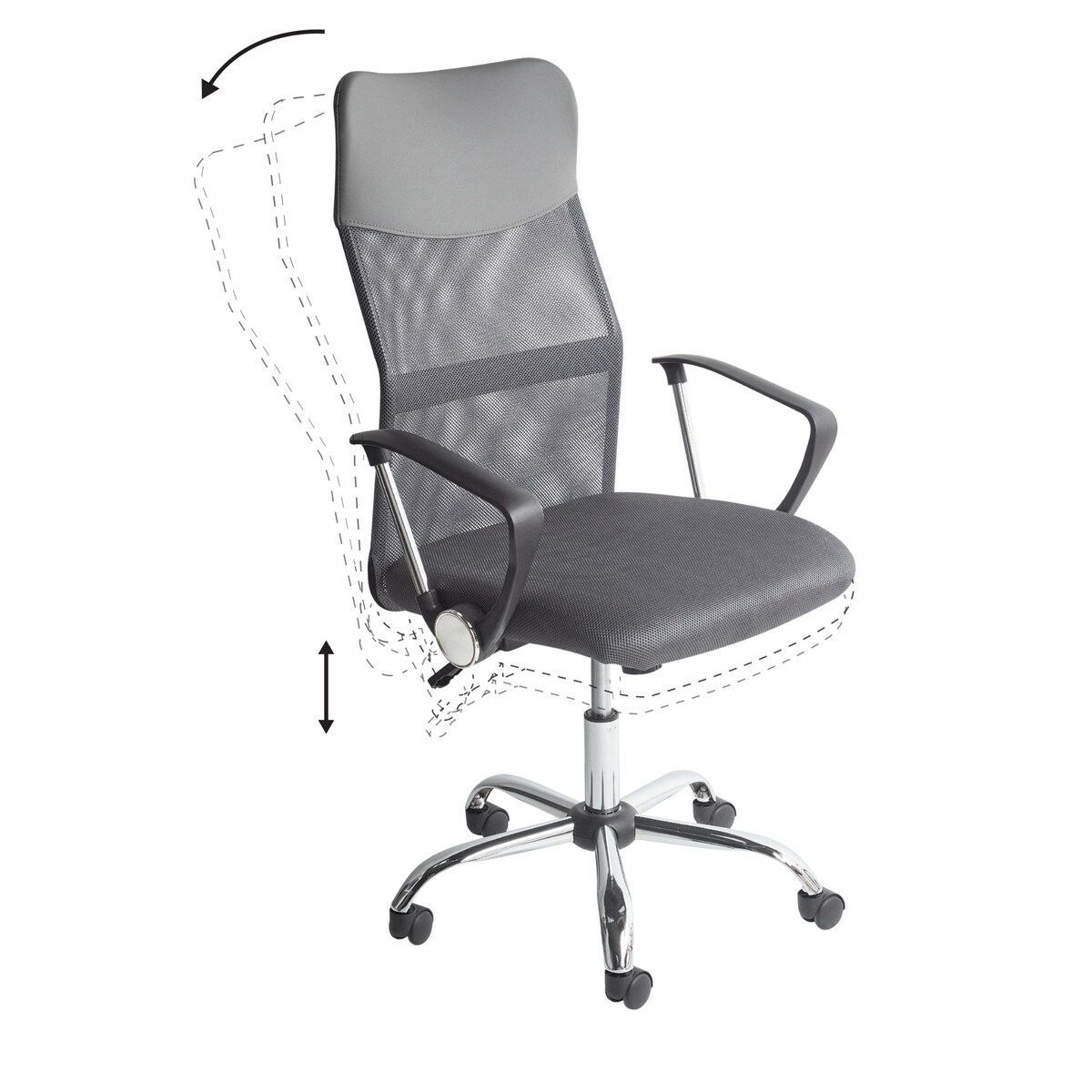 Krzesło biurowe DESIGN Szary