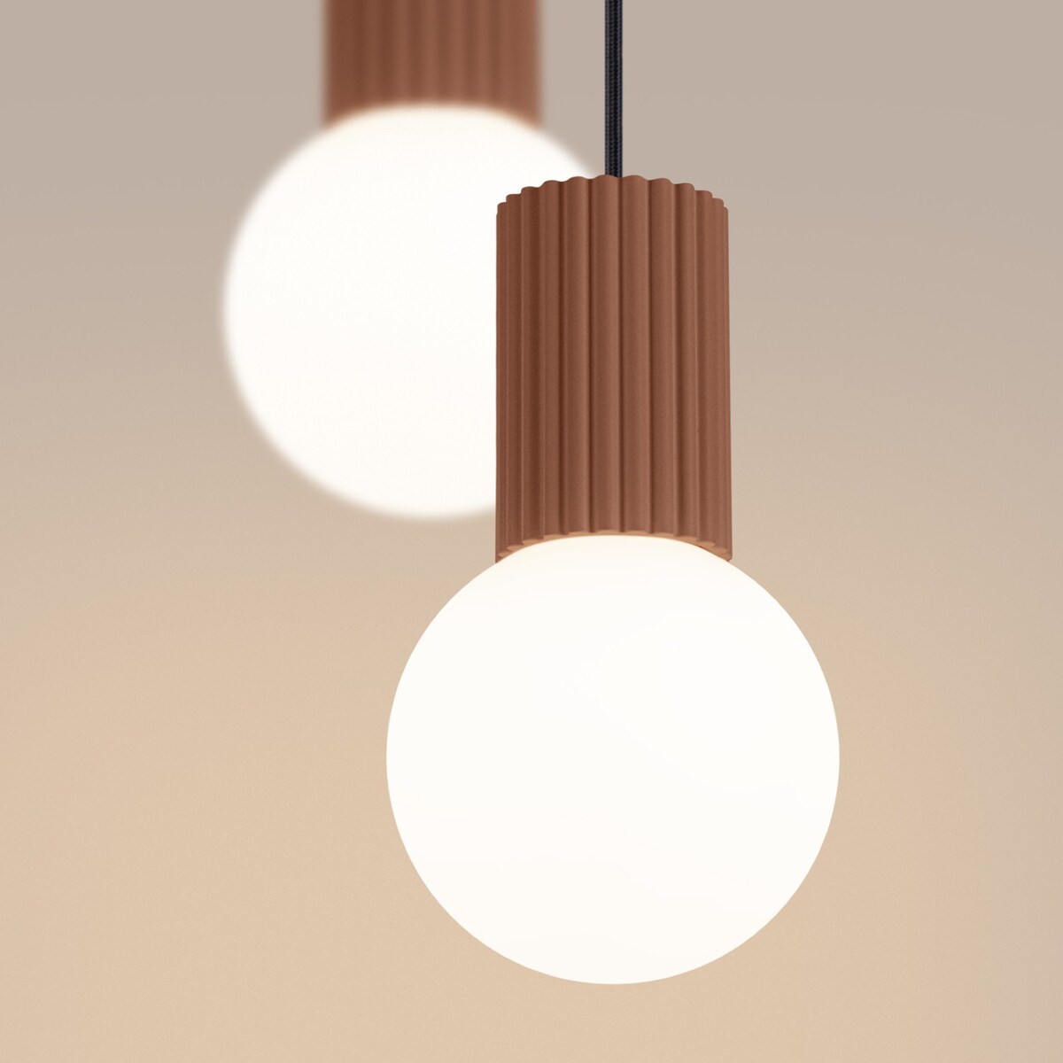 Lampa wisząca HALO 2P mocca