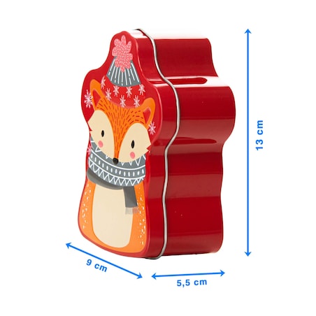 Puszka Na Pierniki Ciastka Herbatę Świąteczna Boże Narodzenie 9X13 Cm Lis