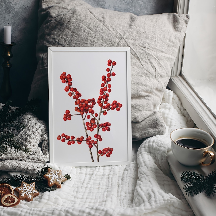 Plakat Ostrokrzew Okółkowy 30x40cm