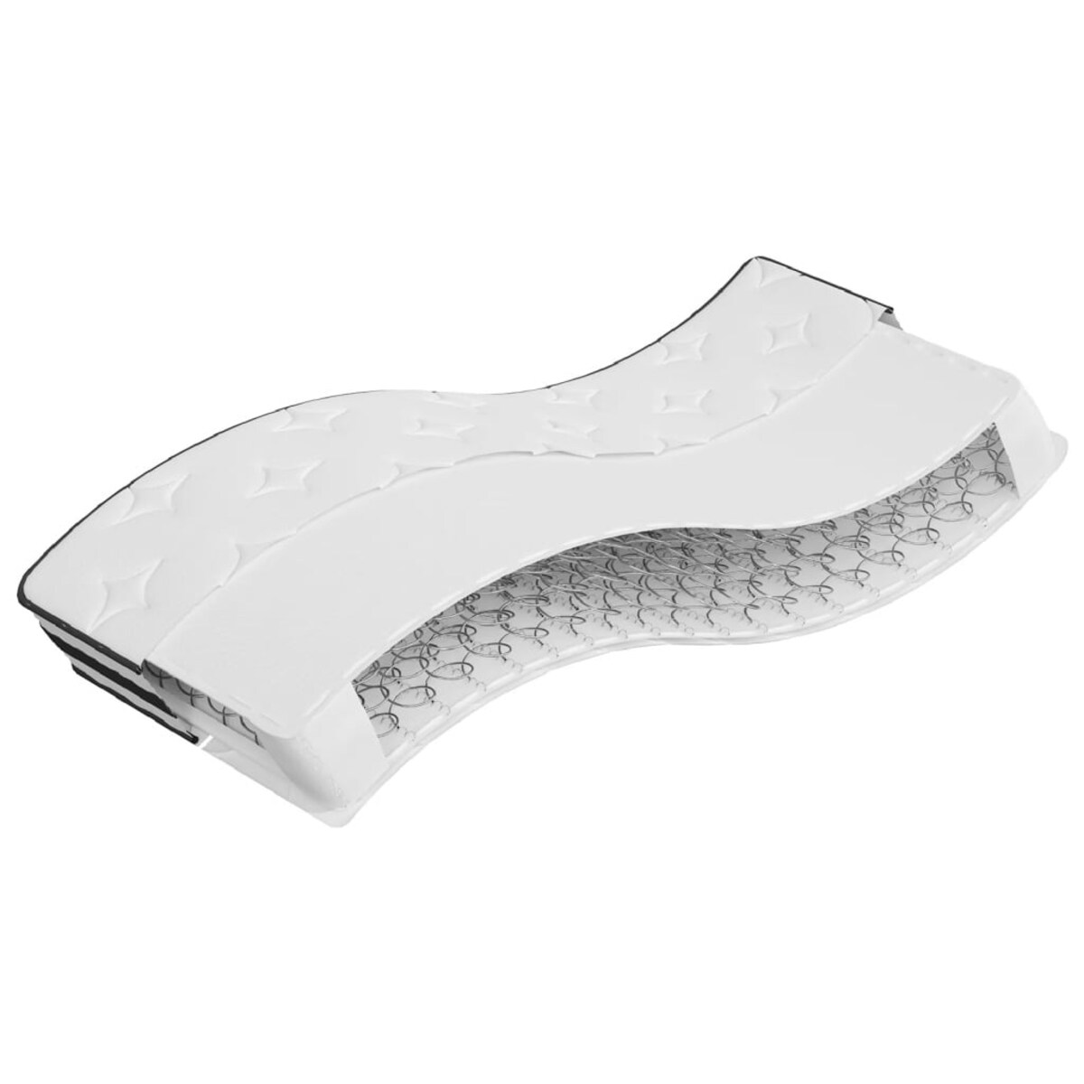 vidaXL Materac bonellowy, twardość średnia, 70x200 cm