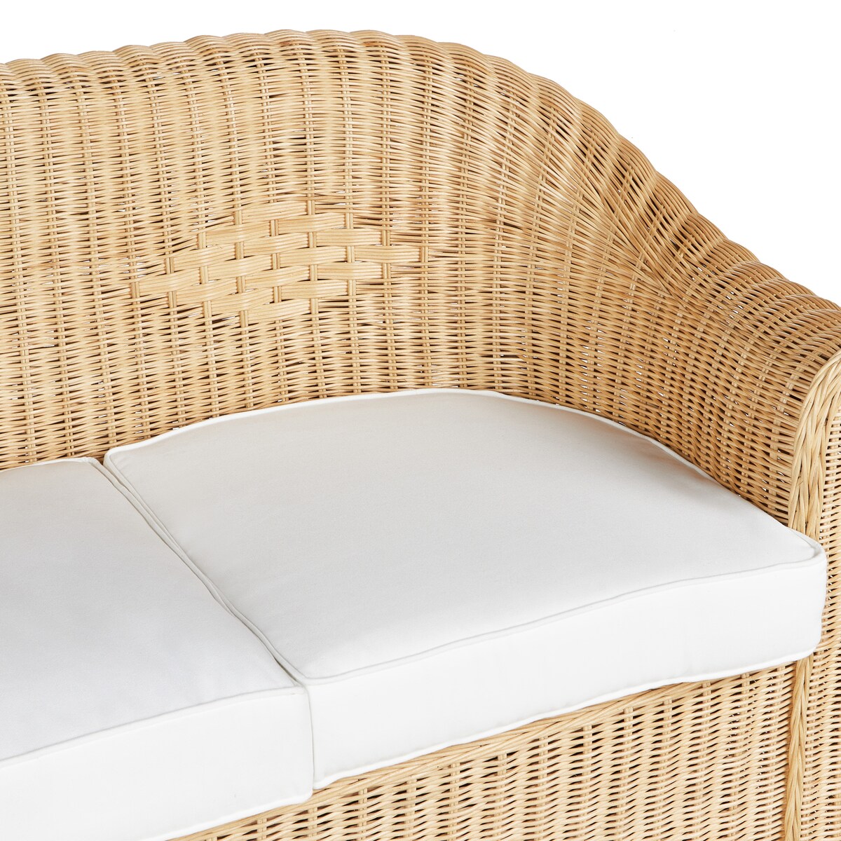 Sofa ogrodowa dla 3 osób LIVADEIA Rattan Naturalny